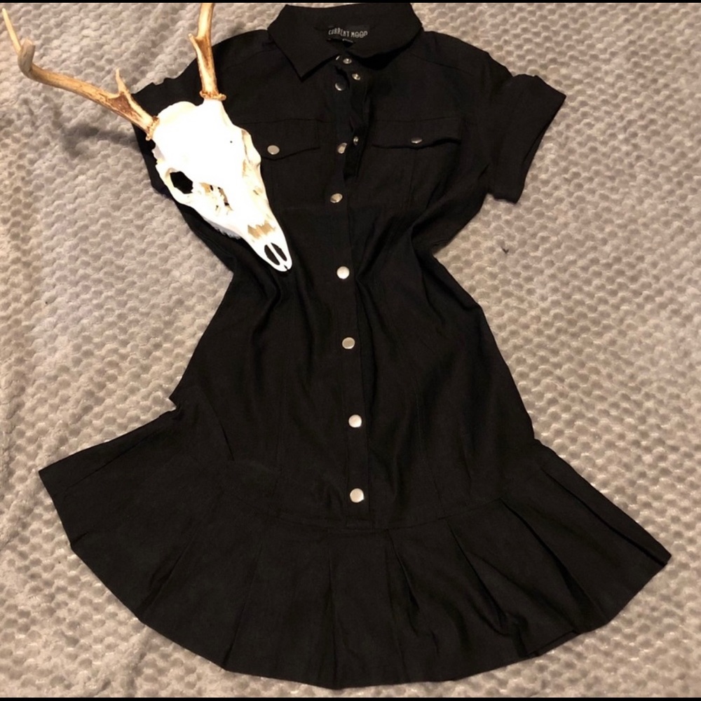 Current Mood Black Western Dress